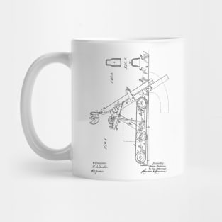 Stone Sawing Machine Vintage Patent Hand Drawing Mug